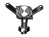 2324-CLP MOULDING CLIP Chevy 1949-1951
