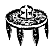 938-CLP CARPET SOCKET FLOATING BUTTON